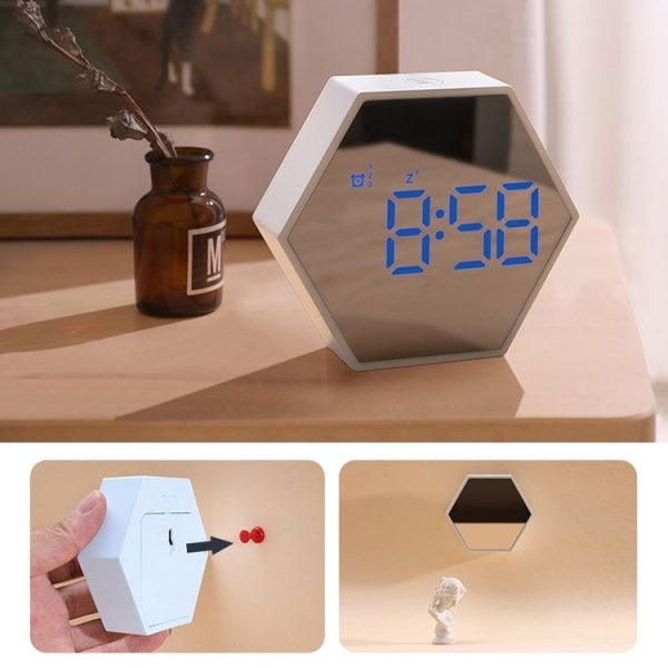 Bedroom Bedside Time Management Smart Timing Alarm Clock (Light Blue) - Image 5