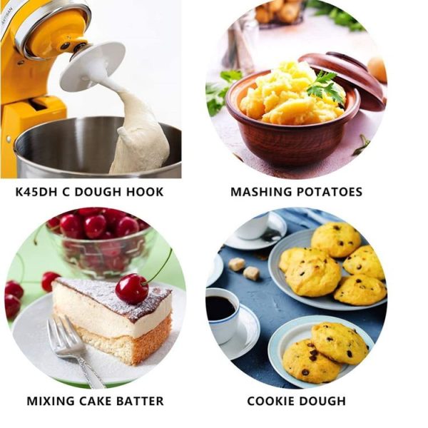 K5ADH-16 For KitchenAid 6QT Bowl-Lift Stand Mixers Home Restaurant Baking Dough Hook Mixing Tools - Image 6