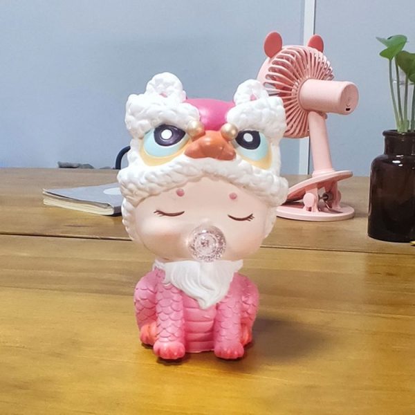 Heavenly Auspicious Beast Hidden Model Enamel Piggy Bank (Small Golden Unicorn) - Image 5