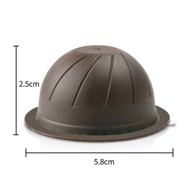 ICafilas Coffee Capsule Shell For Nespresso Vertuo Plus ENV 135 / Vertuo ENV 150 / BNV450WHT1BUC1, Color: 3 Black Cups+60 Aluminum Foil - Image 3