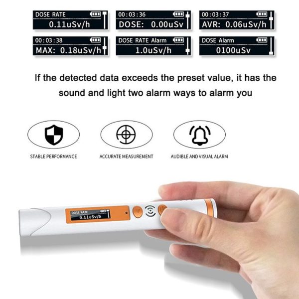 Pen Type Nuclear Radiation Detector Geiger Counter Sound Light Alarm - Image 3