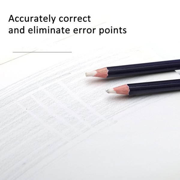 6pcs / Pack Artist Highlight Eraser Pencils Pen Shape Erasers Sketch Pencil - Image 3