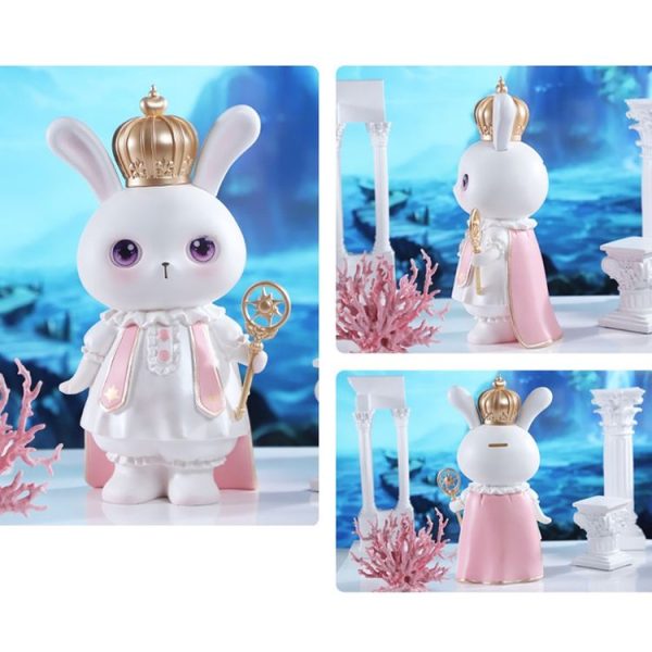 Piggy Banks God Rabbit Home Ornaments Gift Crafts, Size: Medium Pink - Image 4