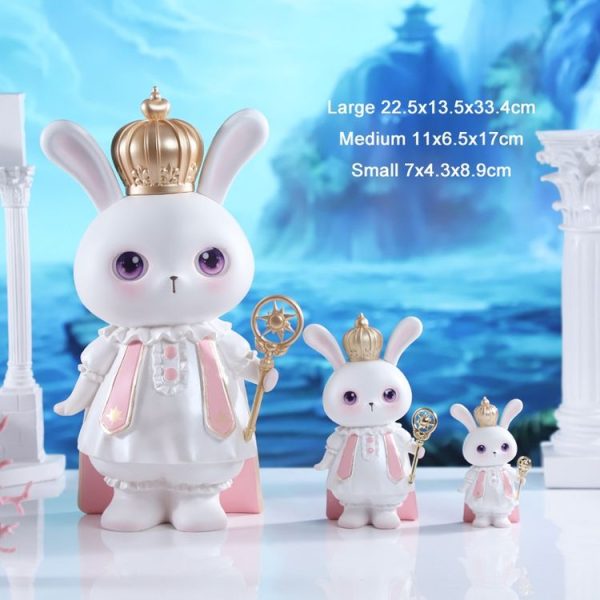 Piggy Banks God Rabbit Home Ornaments Gift Crafts, Size: Medium Purple Seated Position - Image 3