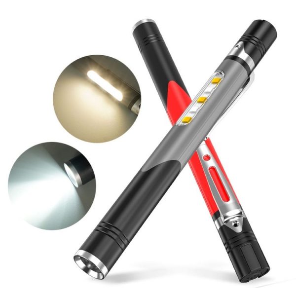 B35 XPG+LED Mini Pen Light Three Light Sources Convenient Flashlights (Grey) - Image 2
