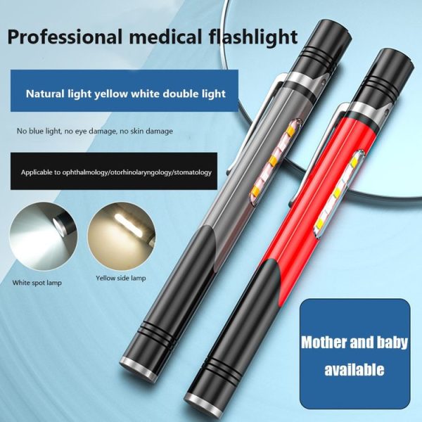 B35 XPG+LED Mini Pen Light Three Light Sources Convenient Flashlights (Grey) - Image 3