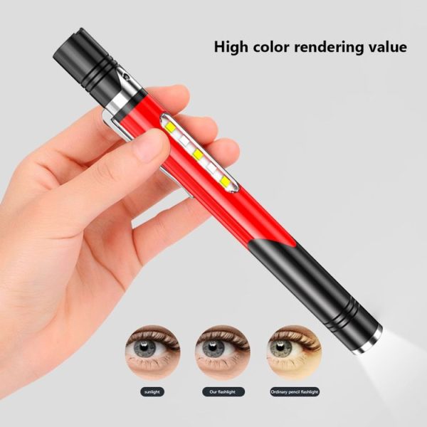 B35 XPG+LED Mini Pen Light Three Light Sources Convenient Flashlights (Grey) - Image 4