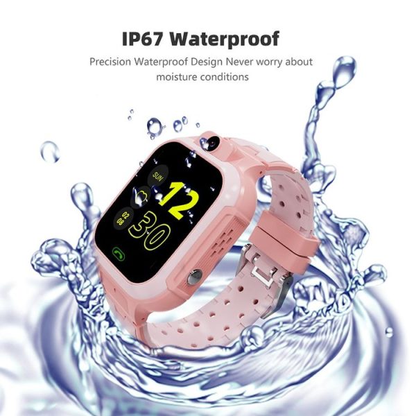 LT37-4G European Version 4G Waterproof Touch Photo Electronic Positioning Children Smart Watch (Blue) - Image 4