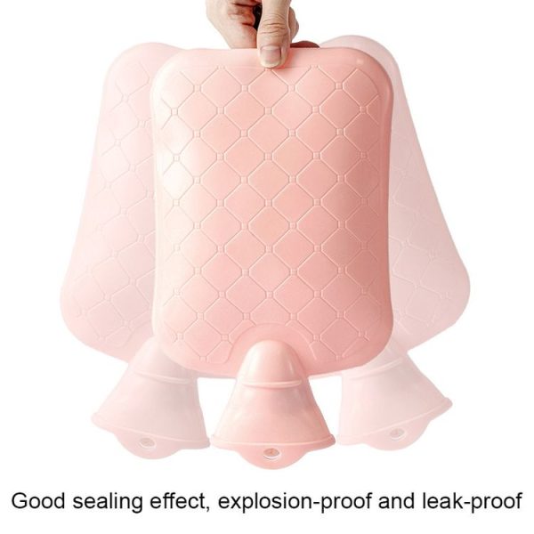 ZS103 Cartoon Plush Water-filled Explosion-proof Hot Water Bags, Spec: Pink Lucky Rabbit (1000ml) - Image 4