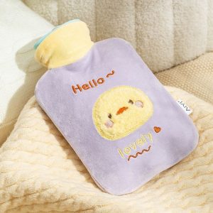 ZS103 Cartoon Plush Water-filled Explosion-proof Hot Water Bags, Spec: Purple Duck (1000ml)