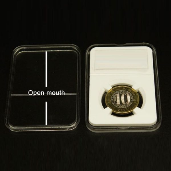 Commemorative Coin Identification Rating Box Coin Collection Box, Color: White (40mm) - Image 4