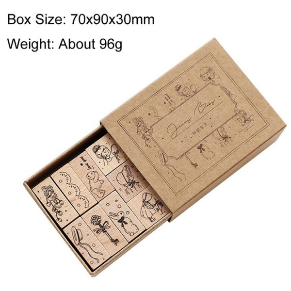 Vintage Beech Combination Seal Set Wooden Handbook Seal Set (Cosmic Radio Station) - Image 6