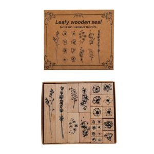 Handbook Seal Holly Wood Rubber Stamp Set (Life Is Like A Summer Flower)