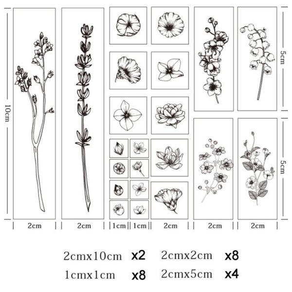 Handbook Seal Holly Wood Rubber Stamp Set (Life Is Like A Summer Flower) - Image 3