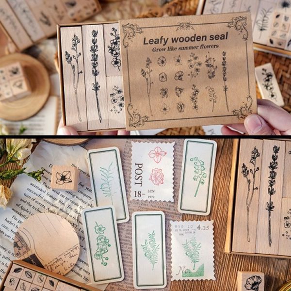 Handbook Seal Holly Wood Rubber Stamp Set (Life Is Like A Summer Flower) - Image 4