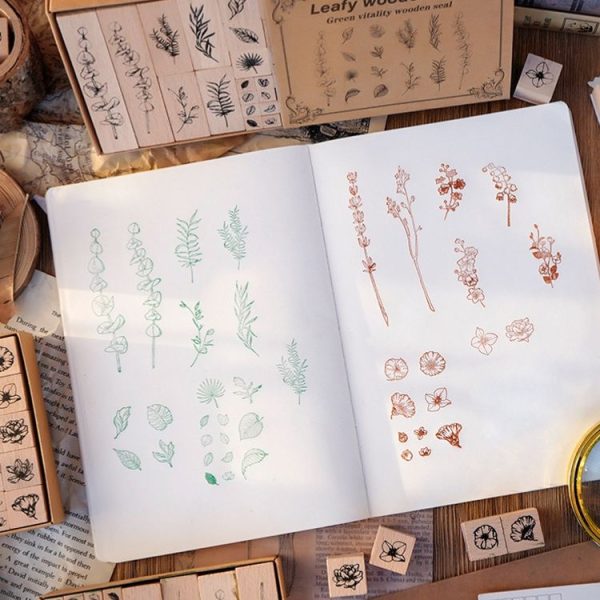 Handbook Seal Holly Wood Rubber Stamp Set (Life Is Like A Summer Flower) - Image 5