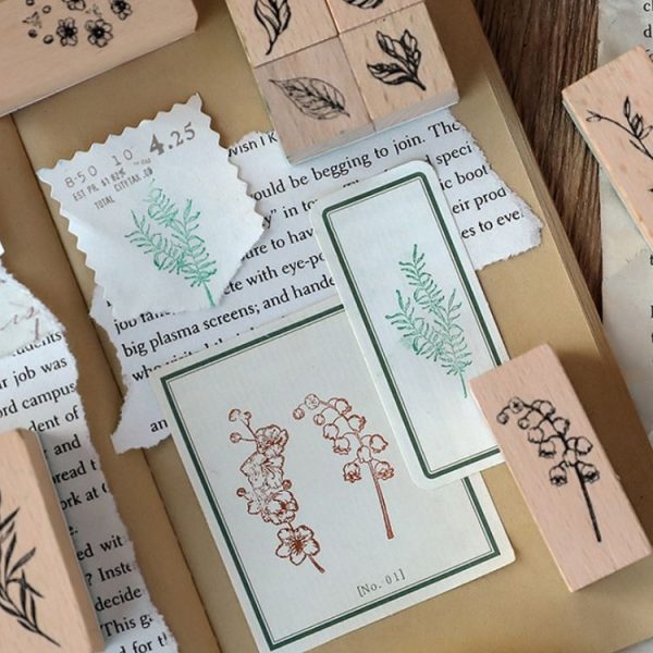 Handbook Seal Holly Wood Rubber Stamp Set (Life Is Like A Summer Flower) - Image 6