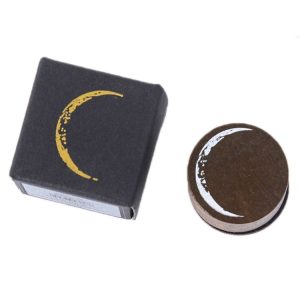 Moon Phase Series Handbook Decoration DIY Wooden Stamp (Waning Moon)