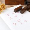 E13 28PCS / Set Vintage Wooden Alphabet and Number Diary Handbook DIY Stamps (Regular Capital) - Image 6