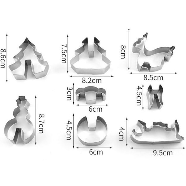 Stainless Steel 3D Stereo Cookie Mold Christmas Cookie Baking Appliance (Large) - Image 3