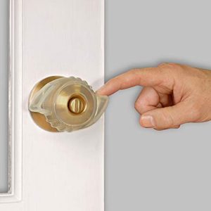 Night Light Door Locks Cover Thickened Anti-Collision Pad Door Lock Protective Cover (Transparent)