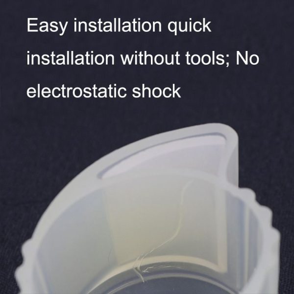 Night Light Door Locks Cover Thickened Anti-Collision Pad Door Lock Protective Cover (Transparent) - Image 3