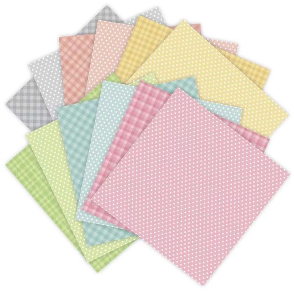 1 Set 6 Inch Spring Color Style Scrapbooking Background Paper Art Handmade Crafts, Spec: 12 Sheets / Set