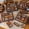 MOCARD 7 In 1 Wooden Stamp Set Handbook DIY Material (Senyu Traveler) - Image 3