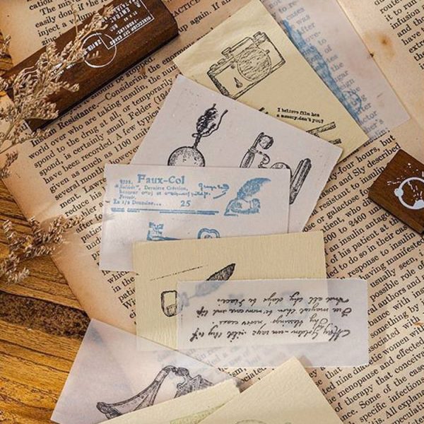MOCARD 7 In 1 Wooden Stamp Set Handbook DIY Material (Senyu Traveler) - Image 6