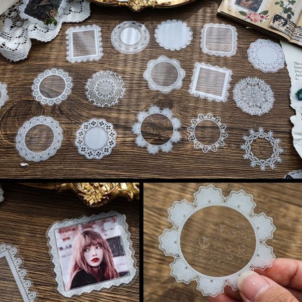 1 Sets Sun Moon Stars Vintage Lace Children Handbook Material (The Stars Are Dotted) - Image 3