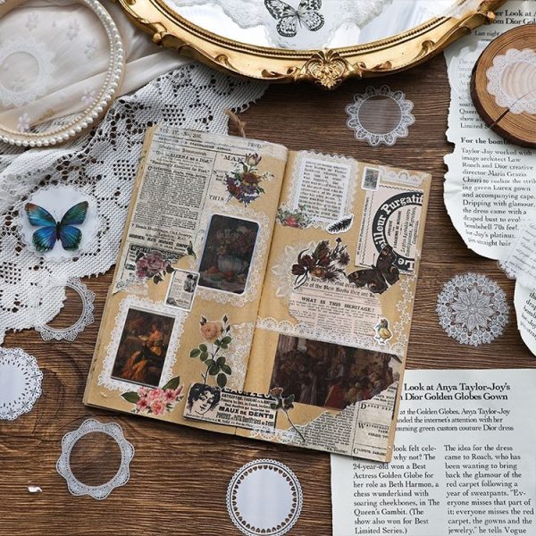 1 Sets Sun Moon Stars Vintage Lace Children Handbook Material (The Stars Are Dotted) - Image 6