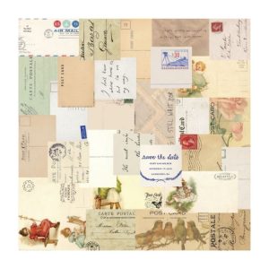 5 Packs Village House Garden Vintage Handbook Decorative Base Paper (Send Message)