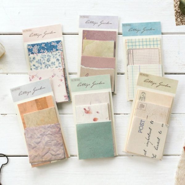 5 Packs Village House Garden Vintage Handbook Decorative Base Paper (Send Message) - Image 2