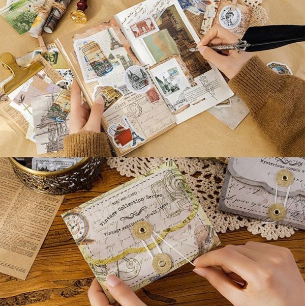 MMK17F Vintage Sticky Note Stickers DIY Handbook Material Set (Universe) - Image 5