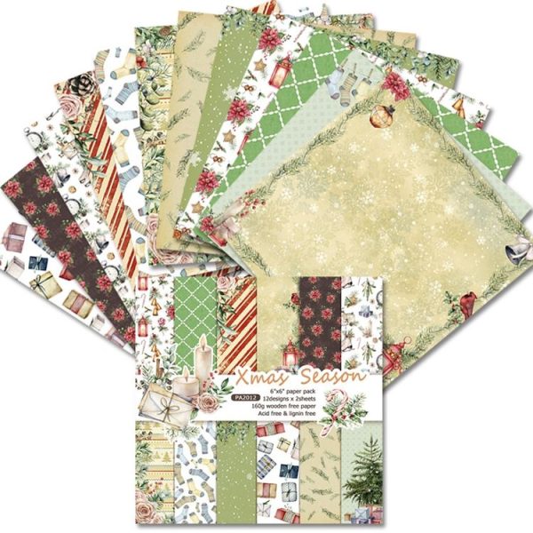 2 Sets PA2012 DIY Album Clipboard Handbook Card Background Paper, Size: 6 inch - Image 2