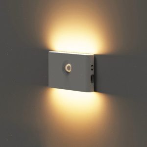 Human Infrared Smart Sensor Wireless Magnetic LED Night Light (Round Lens)