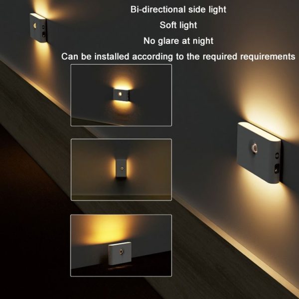 Human Infrared Smart Sensor Wireless Magnetic LED Night Light (Round Lens) - Image 6