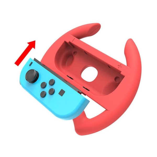 Nintendo Switch IPLAY HBS-412 Gamepad Steering Wheel Gamepad Accessories (Red Blue) - Image 3