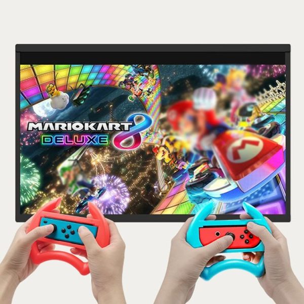Nintendo Switch IPLAY HBS-412 Gamepad Steering Wheel Gamepad Accessories (Red Blue) - Image 6