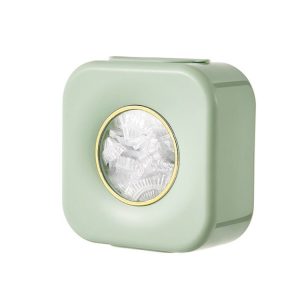 Large Capacity Kitchen Cling Wrap Organiser Wall Mounted Shower Cap Storage Shelf (Green)