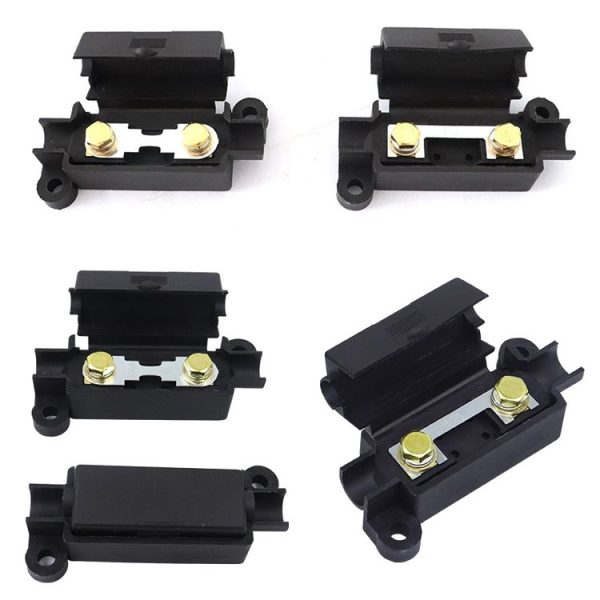 10pcs Small Fork Bolt Fuse Block Car Air Conditioning All The Way Fuse Box Fuse Holder (Black) - Image 2