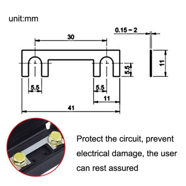 10pcs Small Fork Bolt Fuse Block Car Air Conditioning All The Way Fuse Box Fuse Holder (Black) - Image 6