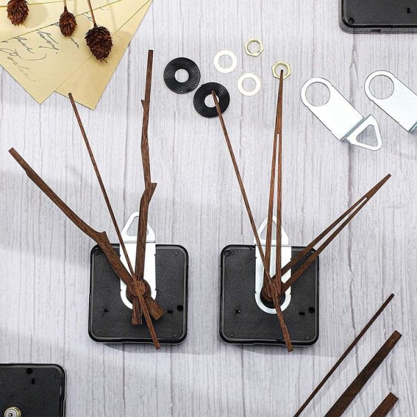 Quartz Clock Dial Repair Kit DIY Wall Clock Parts, Spec: Movement+S02 Wooden Needle - Image 5