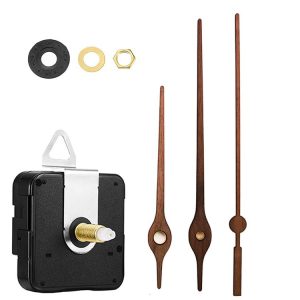 Quartz Clock Dial Repair Kit DIY Wall Clock Parts, Spec: Movement+S03 Wooden Needle