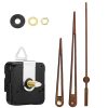 Quartz Clock Dial Repair Kit DIY Wall Clock Parts, Spec: Movement+S04 Wooden Needle