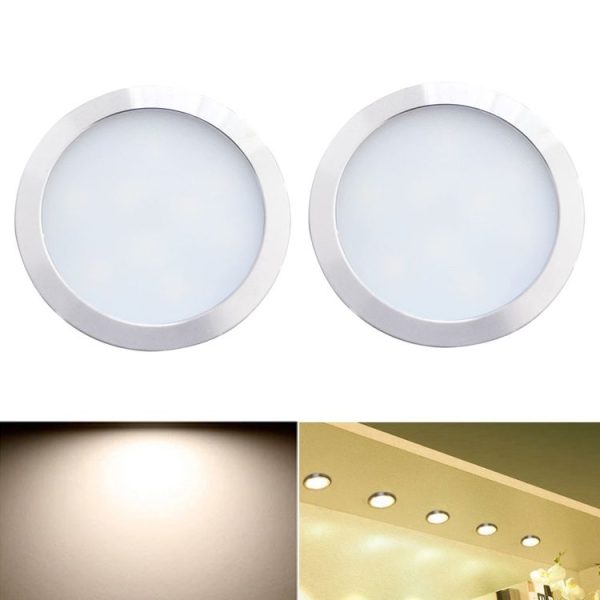 2 PCS 2W DC12V 18LED Cabinet Lights Showcase Lights, Spec: DuPont Terminal- Bottom Outlet (Neutral Light 4000K)