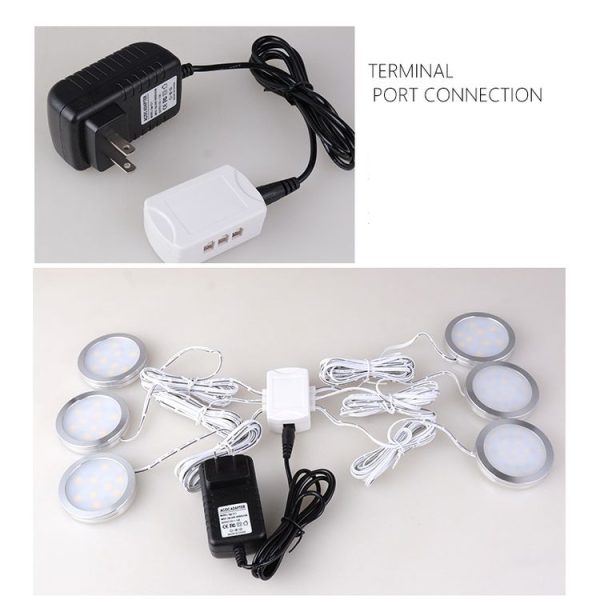 6 Ports 2510 Hub Splitter Junction Box Distributer Connectors Cabinet Light Adapter Without DC Header - Image 4