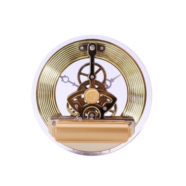 Metal See-through Quartz Clock Gear Clock DIY Accessories 86mm Golden Movement - Image 3