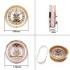 Metal See-through Quartz Clock Gear Clock DIY Accessories 149mm Golden Clock Head - Image 2