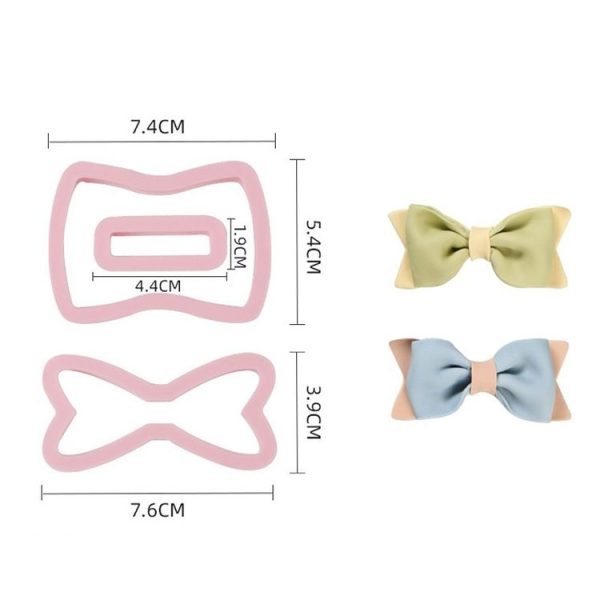 Flip Sugar Cake Biscuit Decoration Bow Baking Mould, Specification: Style 2 - Image 2